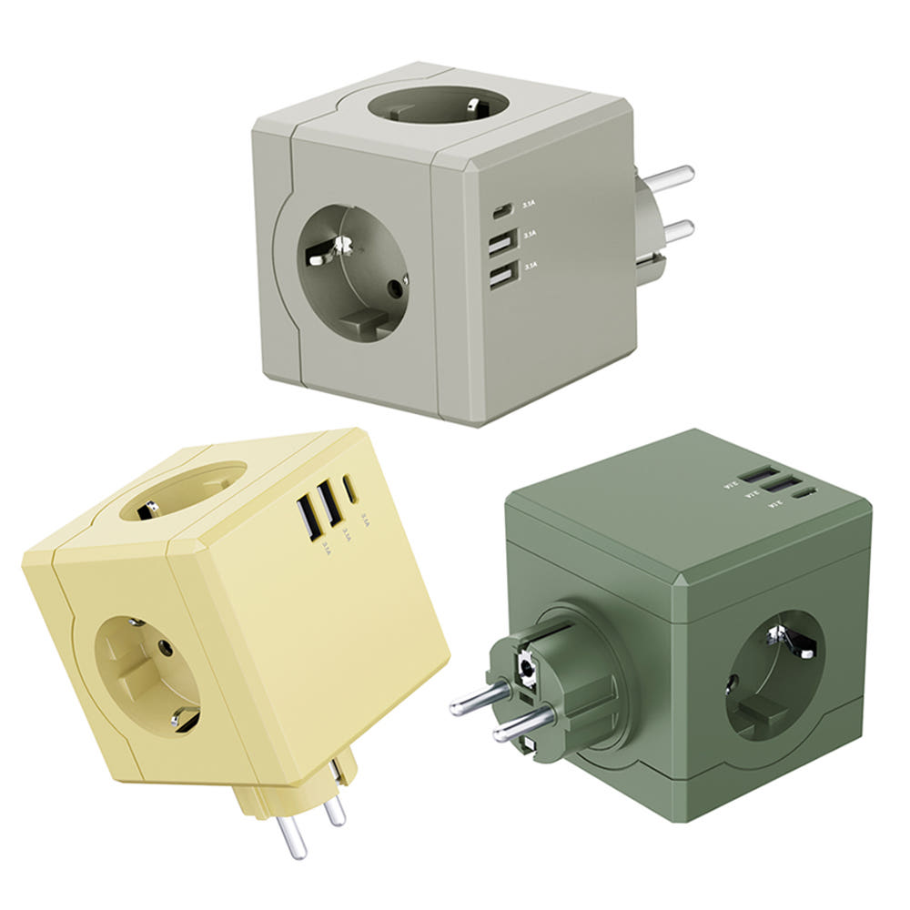 에코너-MT01 큐브멀티탭((3구/C타입/USB)-플러그형